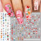 Bewudy 12 Blatt Nagelsticker Weihnachten, Selbstklebend Nagelaufkleber, Schneemann Weihnachtsmann Rentier Nail Art Sticker Nagelkunst Sticker DIY Dekoration Nageldesign Zubehör