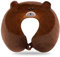 Reisekissen Tier Reisekissen Nackenstütze 30*30cm Memory Foam Nackenkissen Niedlich Kinder Reisekissen U-förmiges Memory Schaum Nackenkissen Erwachsene Nackenkissen für Auto Flugzeug Zug Büro Heim (H)