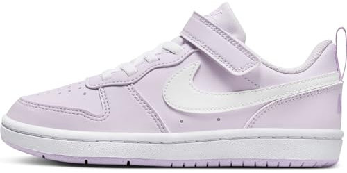 NIKE Court Borough Low Recraft (PS) - Sneaker da Ragazzo, Barely Grape White Lilac Bloom, 34 EU