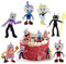 cuphead tortendeko, 6 Stück Cuphead Mini Figuren Set, Figuren Kuchen Dekoration, Cuphead Cupcake Topper, Cartoons Kuchen Topper, Kinder Geburtstagstorte Dekoratio, Party Kuchen Dekoration