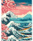 AIRDEA Vagues Peinture Numero Adulte, DIY Kit Activité Manuelle Peinture Acrylique, Mont Fuji Peinture par Numero Adulte avec Pinceaux et Acryliques pour la Décoration Maison 30x40 cm (Pas de Cadre)