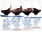 Lot de 4 verres à vin flottants pour piscine (532 ml | Lot de 4) qui flottent | Verres à vin incassables au bord de la piscine | Verres à vin en plastique Tritan d'extérieur avec pied, lavage à la
