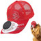 Solarbetriebener Ventilator-Hut, Baseballkappen, Solarventilator-Kappen mit USB-Ladefunktion, atmungsaktiver Sonnenschutz, Sonnenblende mit Ventilator, USB-Ladefunktion für den Sommer, rot