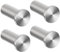 SAYAYO 4PCS Coat Hooks Wall Mounted SUS304 Stainless Steel Hooks for Hanging Towels Wall Hook for Bathroom Heavy Duty, Brushed Nickel, EGOY001Y-LS-4P
