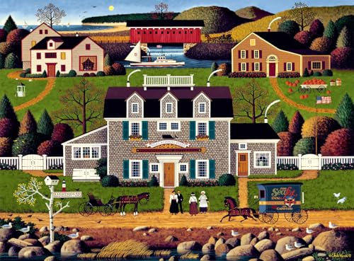 Buffalo Games - Charles Wysocki - Moonmeadow Cove - 1000 Piece Jigsaw Puzzle for Adults Challenging Puzzle Perfect for Game Nights - Finished Puzzle Size is 26.75 x 19.75