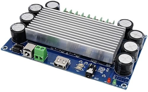 Hi-Fi Amplifier,Audio Amplifier TDA7388 4 * 50W Bluetooth 5.0 Audio Power Amplifier Board Automotive AMP Class AB Car Stereo Home Theater Amplifiers USB AUX