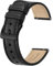 BISONSTRAP Leder Armband, Klassisches Ölgewachstes Leder, Uhrenarmband für Herren und Damen, Schnellverschluss, 18mm, Schwarz (Schwarze Schnalle)