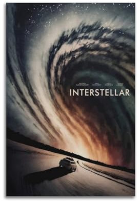 KIUYGPPJ Interstellar Filmposter, dekorative Malerei, Leinwand, Wandposter und Kunstdruck, moderne Familienschlafzimmer-Dekoration, Poster, 20 x 30 cm, 2 Stück