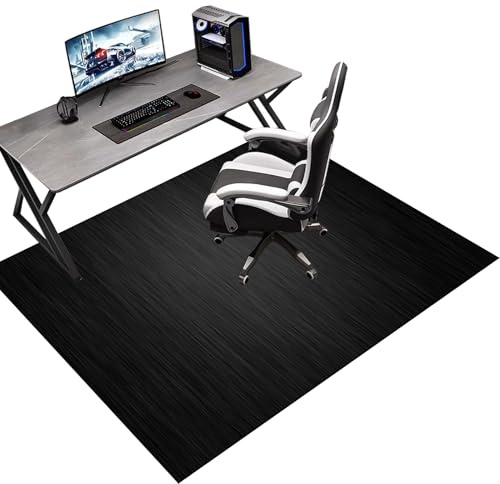 Tkuhknag Bürostuhl Matte für Bodenschutz Bürostuhl Unterlage Teppich Gaming Teppich Stuhlunterlage Bodenschutzmatte für Hartböden 150 x 180 cm schreibtischstuhl unterlage für Laminat