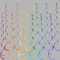 36PCs Regenbogen Hanging Wirbel Dekorationen Bunt Filz Wirbel Streamer Spiral Decken Dekorationen Garland für Geburtstag Hochzeit Brautdusche Babyparty Karneval Fiesta Festival Partyzubehör