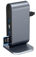 Docking station 12 in 1 tipo C USB Hub Extender Splitter Adattatore verticale a dock compatibile for laptop,Distribuzione intelligente dell'energia