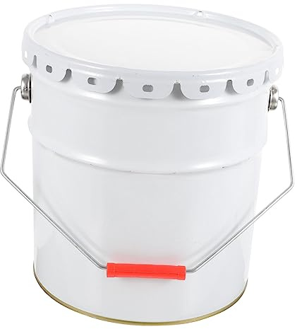 Gatuida Seau de Peinture Métal avec Poignée et Couvercle Grand Contenant Étanche pour Stockage Peinture à Domicile et Garage