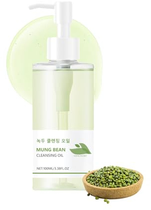 Mungobohnen Reinigungsöl - Abschminköl für Gesicht und Augen - Koreanisches Skincare Öl mit Make-up Entferner für saubere Poren - Koreanische Gesichtsreinigung - Nicht komedogen, für sensible Haut