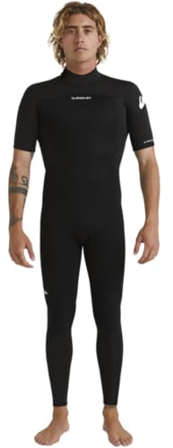 Quiksilver 2026 Prologue Herren-Neoprenanzug, 2/2 mm, kurzärmelig, Reißverschluss hinten, Schwarz