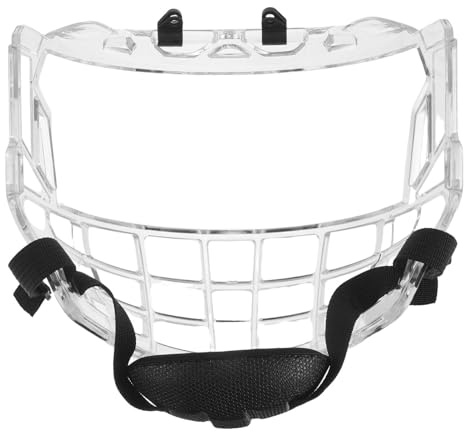 WRITWAA Visera Esencial Transparente Hielo para sobre de Casco Hockey a Resistente a Impactos Visión Clara, Protección Adultos Jóvenes Deportes Competitivos