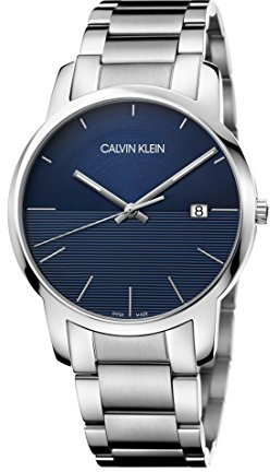 Calvin Klein Herren Analog Quarz Uhr mit Edelstahl Armband K2G2G14Q