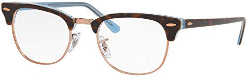 Ray-Ban Unisex 0rx5154 CLUBMASTER-0RX51545885, Blau (Top Havanan On Light Blue), 49.0