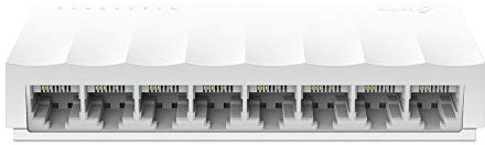 TP-Link LS1008 - Switch Fast Ethernet de 8 Puertos (10/100 Mbps) Switch Red de Escritorio, Hub Ethernet, Conecta y Reproduce, sin Ventilador, no gestionado, Blanco
