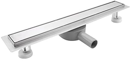SaniteModar Duschrinne 50cm, Befliesbar Duschrinne mit 360° Siphon Geruchsstop und Haarfilter, Edelstahl Bodenablauf
