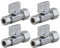 LD Valve 1/4 Umdrehung gerades Absperrventil, 1,27 cm OD x 3/8 Zoll OD Kompression, Vierteldrehung, LF Messing, verchromt, Str Absperrventil für Wasserhahn oder WC-Installation, Marke LD (4er-Pack)