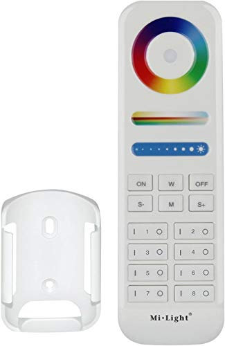 Lang boss Wireless 2.4Ghz RF Remote Controller 8-Zone RGB+CCT Completamente dimmerabile, adatto per Mi Light RGB+CCT Series Illuminazione, Milight LED Lights Compatibile con Mi-Light Lampadine