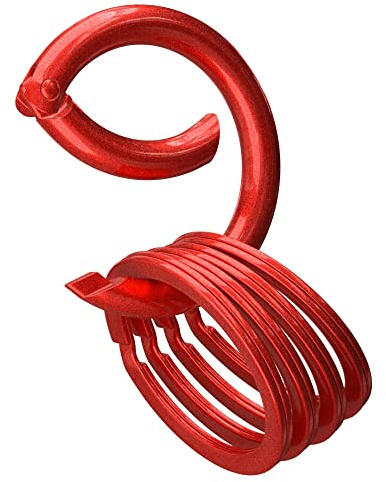 Silipac Schlüsselanhänger Set, Kreiskarabiner, O-Ring-Set, universelle Größe, rund, starke Schlüsselanhänger, groß, Zink