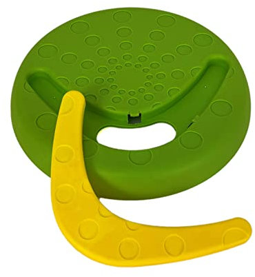Pet Store The Green Frisbee mit Bumerang Hundespielzeug, ideal für Wurf- und Apportierspiele, fördert den Wunsch Ihres Hundes zu Spielen, fördert gesunde Bewegung