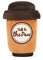 P.L.A.Y. Niedliches Plüsch-Hundespielzeug – Café, Lebensmittel, langlebig, Quietschspielzeug, ideal für Welpen und kleine, mittelgroße und große Hunderassen – maschinenwaschbar, recycelte Materialien