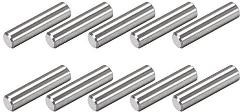 METALLIXITY 10Stk Dübelstifte 304 Edelstahl Regalstifte für Metall Gerät Möbel Einbau DIY 10x40mm