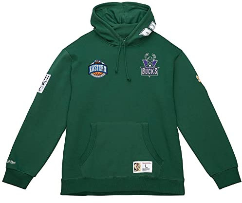 Mitchell & Ness NBA Hometown Fleece Hoody - Milwaukee Bucks, L