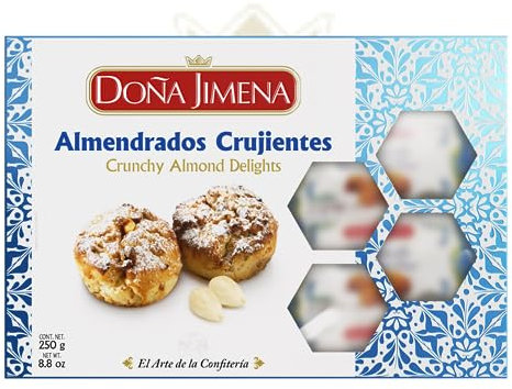 DOÑA JIMENA – Knusprige Mandelplätzchen, höchste Qualität, typisches Weihnachtsgebäck, handwerklich hergestelltes Rezept, 250 g