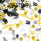 700pcs Confettis Anniversaire 30 ans Table Decoration Anniversaire Deco Confettis de Table - Dore,Argente,Noir Confettis en Joyeux Anniversaire et d'autre dessin chic (30 ans)