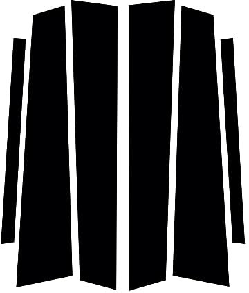 EVERETTE 6Pcs Auto Säule Beiträge Tür Fenster Trim Abdeckung Aufkleber Fit for B-MW 5 Series F10/F11/F07 2010 2011 2012 2013 2014 2015 2016