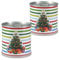 MacFlowers® | Anzucht-Set Weihnachtsbaum Fichte | Streifen | 4 Stück | Eine Sorte instant Gardening Blumendosen | Geschenk Adventskalender Weihnachten
