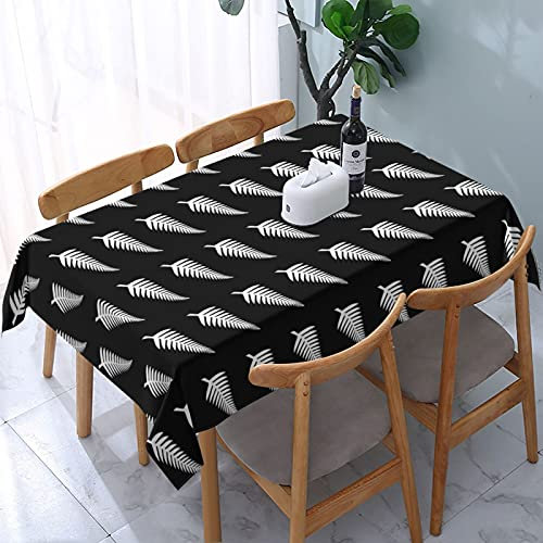 Tischdecken, Neuseeland, Maori-Farn-Partys, Tischdecken, waschbare Tischdecke für Wohnzimmer, Tischwäsche, 137,2 x 182,9 cm