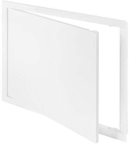 Vent Systems 400 x 300 mm ABS Kunststoff Revisionsklappe - Gipskarton, Trockenbau und Rigips Revisionsklappe - Weiß Abdeckung - Stromkasten Revisionstür - Serviceklappe für Haus, Garage, Wohnhaus