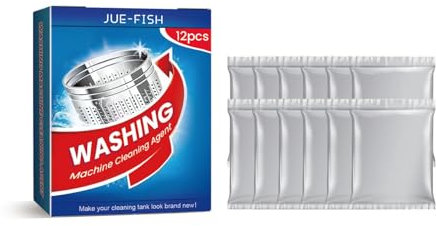 Washing Machine Cleaner Descaler Deep Cleaning Tablets, 4-in-1 Water Softener Tablets for Deep Cleaning, Washing Machine Cleaner & Limescale Remover, Washing Machine Cleaning Agent 12PC (1 Set#12Pcs)