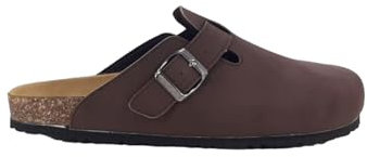 Generico BIOMODEX 1850U Herren geschlossene Pantoffel mit Korkboden Braun, braun, 41 EU