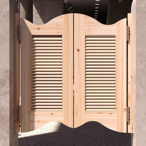 YQMHEZ Lamellen-Pendeltür for den Innenbereich, Retro-Pendeltüren, Café-Türen, for den Eingang zur Gartenterrasse im Freien, for Küchenrestaurants in Einkaufszentren, umweltfreundlich lackiert (Color