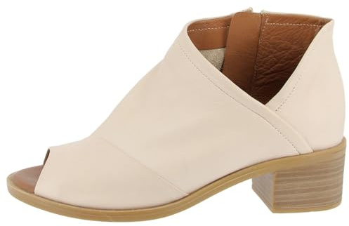 Andrea Conti Damen Sandalette Sandale mit Absatz, Creme, 40 EU