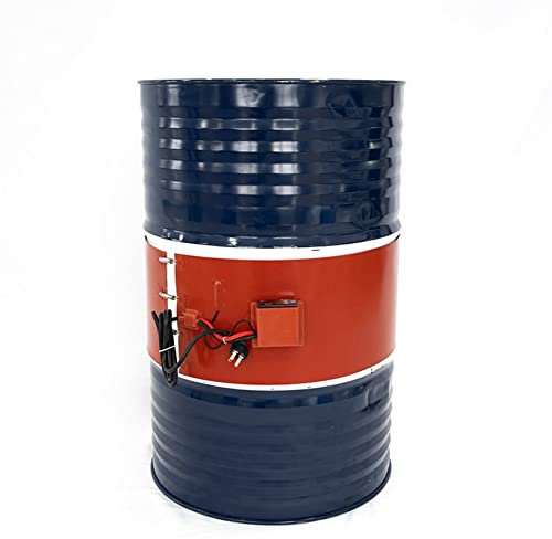 Dunxiles Ölfassheizung aus Siliziummetall, Heizung mit Einstellbarem Knopf/Digitalem Thermostat, 220 V/110 V Bandheizung, Fasseimerheizung, Fassheizung