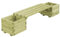 Rantry Fioriera da Giardino con Panca in Legno di Pino Impregnato, Fioriera Grigliato per Giardino, Fioriera da Esterno,Fioriera Balcone