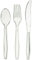 150 Pcs Heavy Duty Clear Cutlery Set, Washable- Reusable Include 50 Spoons, 50 Forks, 50 Knives Set Perfect for for All Occasion Birthday Parties Weddings Camping
