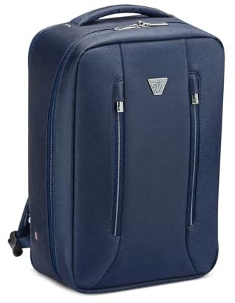 RONCATO CITY 3.0 Zaino da Viaggio, dimensione cabina underseat 40x25x15/20 | Espandibile con zip - Blu Notte
