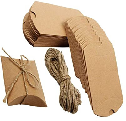 HAPINARY Kreative Geschenkboxen Aus Kraftpapier 100 Stück Für Süßigkeiten Verpackung Platzsparend Und Leicht Zu Verstauen