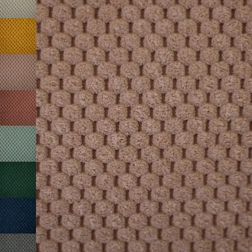 MAGAM-Stoffe Barcelona weicher Deko Polster Taschen Cord Samt Meterware ab 50cm (03. Altrosa)