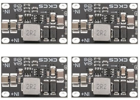 eMagTech 4Pcs Mini DC-DC Booster Converter Module 3.7V 5V to 12V Boost Module Step Up Converter 10W Output Adjustable Step-up Voltage Regulator DC 5V 8V 9V 12V Power Supply Module