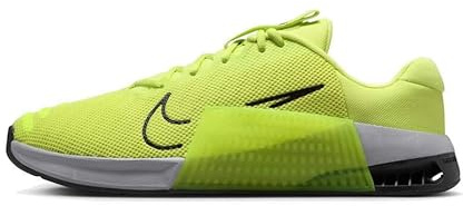 NIKE Metcon 9 Men's Trainers Gym Fitness Shoes DZ2617 (Light Lemon Twist/Volt/Cement Grey/Black 701) UK 9.5 (EU 44.5)
