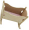 ibasenice 1 PC Doll House Cradle Miniature Dolls House Furniture Build Portable Dolls House Cot Tiny House Kit Cradle Model Carrier Dollhouse Furniture Pram Kits Cloth