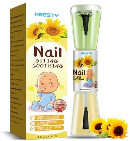 Stop Nail Biting, Anti Nail Biting Polish, Nail Bite Prevention Thumb Sucking Deterrent,Clear and Gentle Bitter Varnish for Kids & Adults